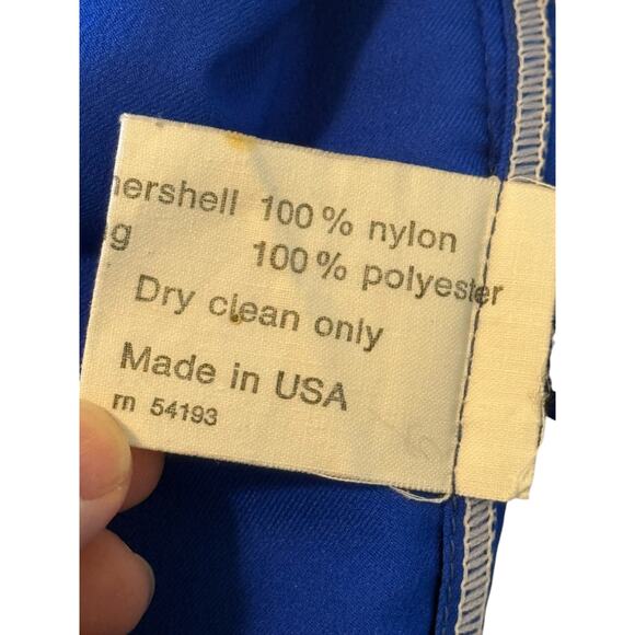 Vtg Bogner Ski Bibs‎ Women 10 Blue Winter Snow Gorpcore Snowboard USA Shell - Picture 7 of 9